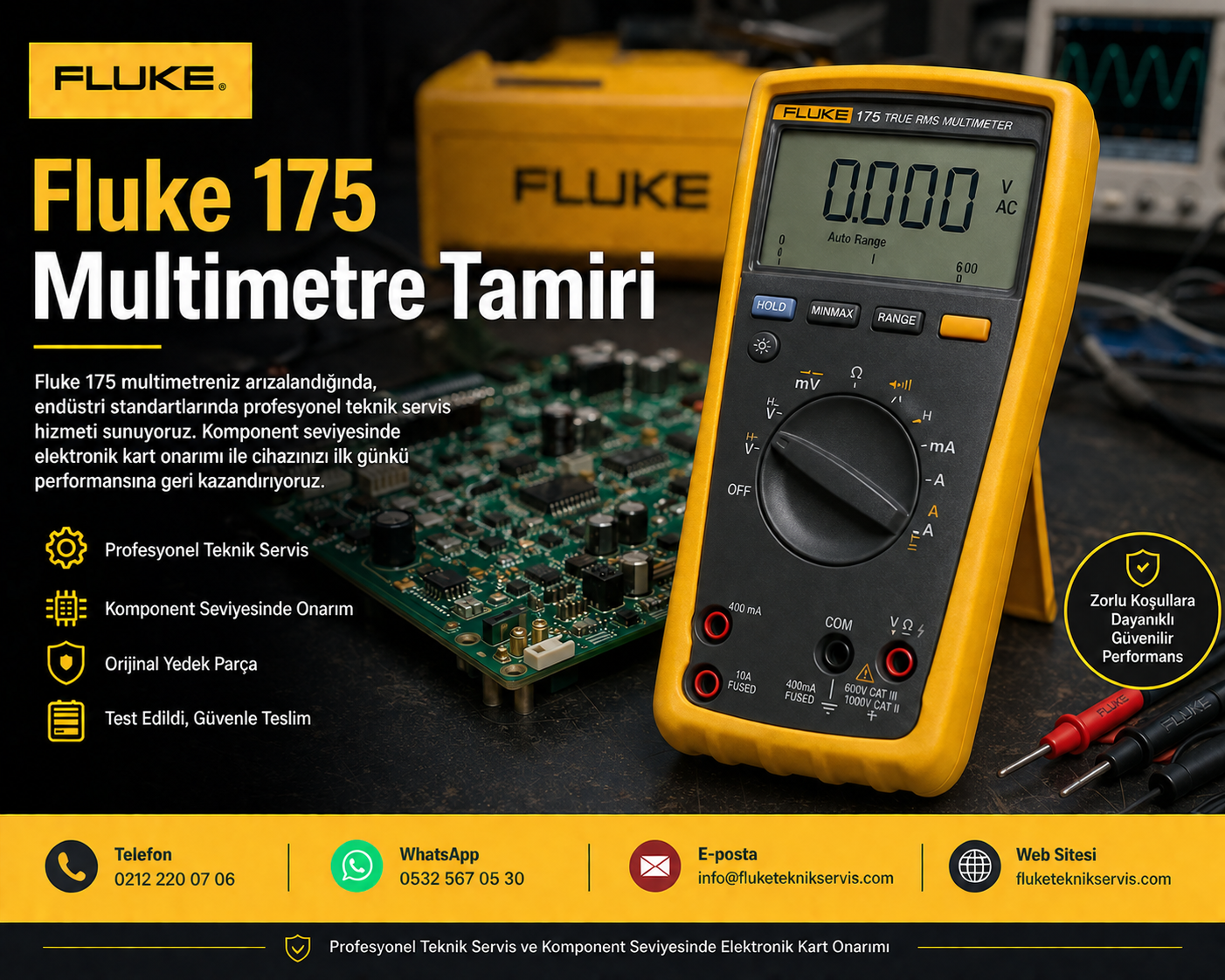Fluke 175 Multimetre Tamiri