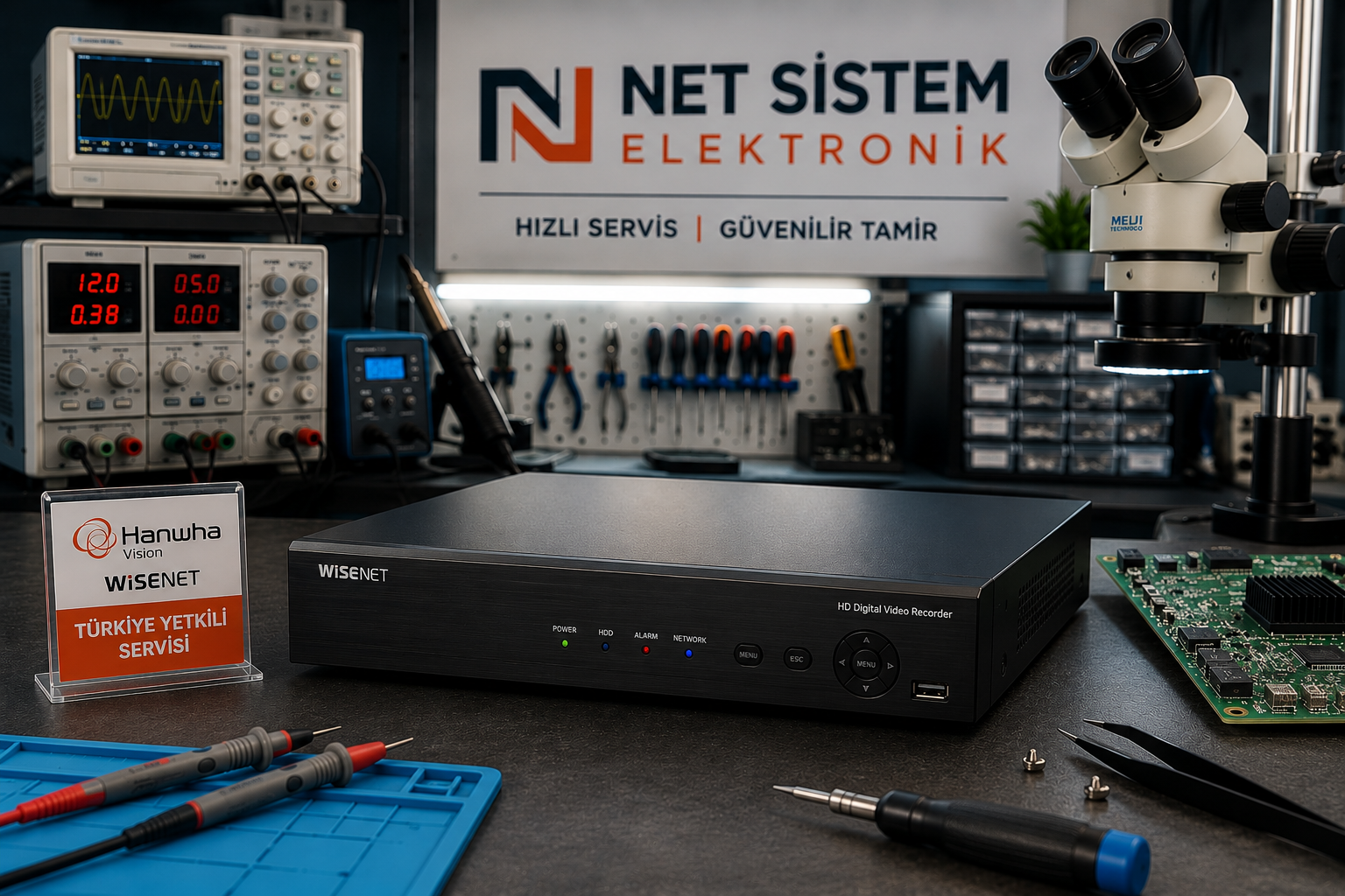 Hanwha Vision Wisenet DVR kayıt cihazı teknik servis ve onarım hizmeti