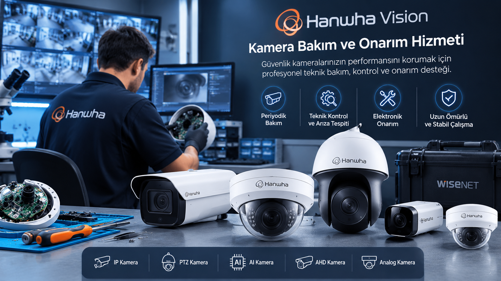 Hanwha Kamera Bakım ve Onarım Hizmeti