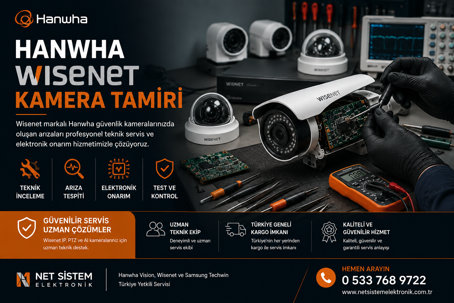 Hanwha Wisenet Kamera Tamiri