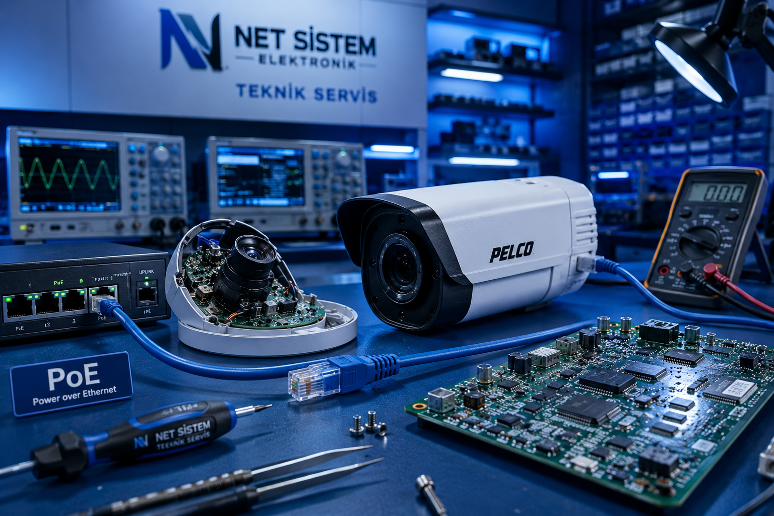 Pelco IP kamera tamiri teknik servis