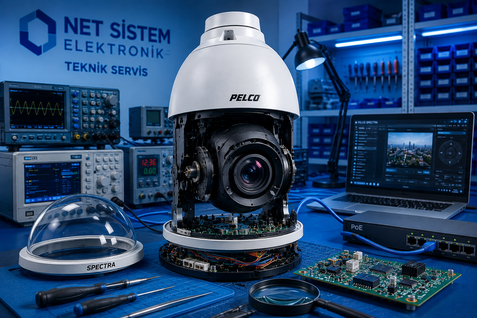 Pelco Spectra kamera tamiri teknik servis