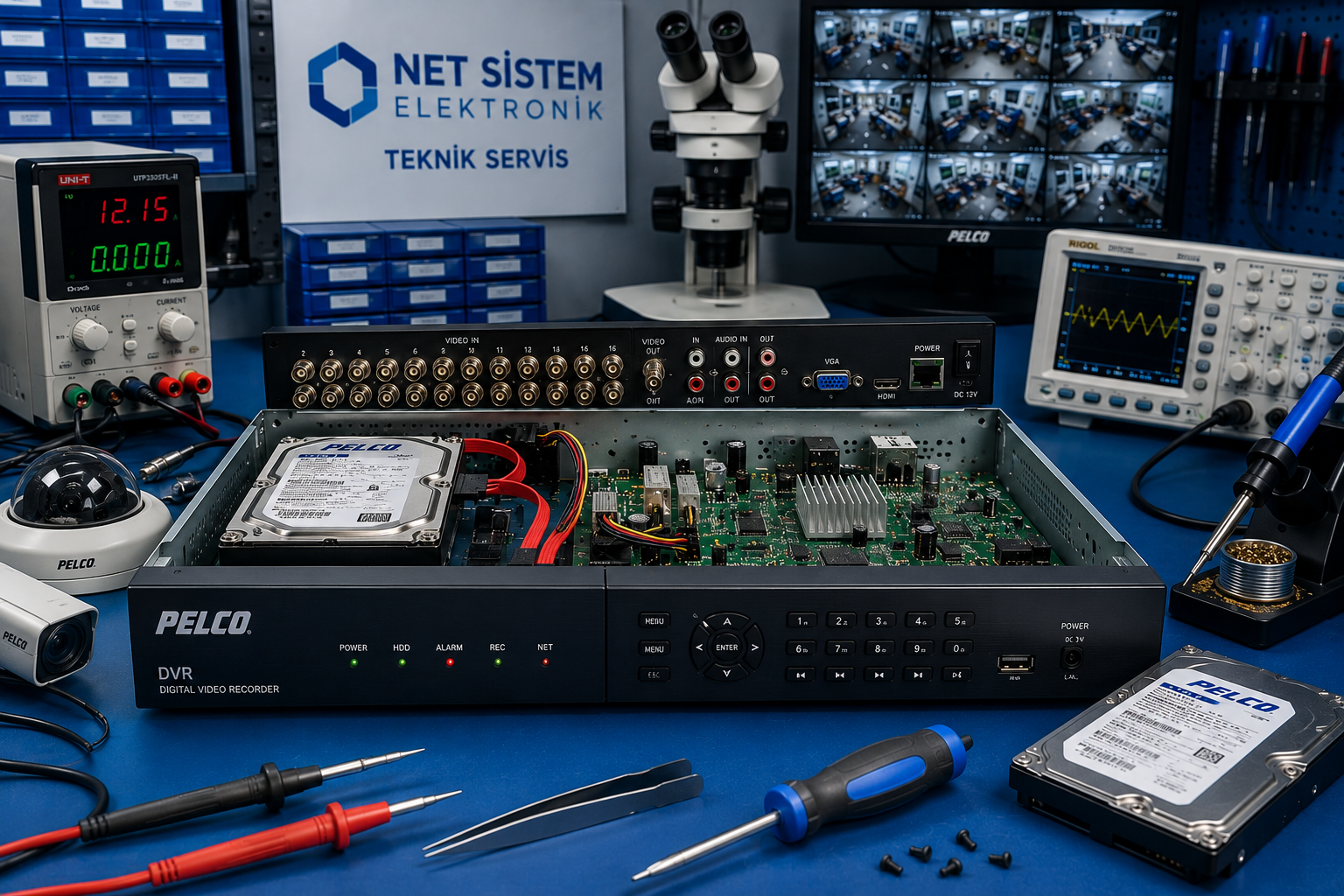 Pelco DVR tamiri teknik servis